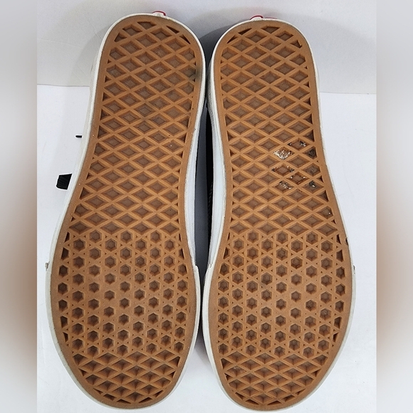 Vans Men's Classic Black & White Low Top Lace Up Causal Sneakers, sz 7.5 - Picture 4 of 7